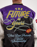 First Row The Future Is Yours Satin Varsity Jacket