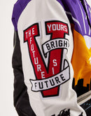 First Row The Future Is Yours Satin Varsity Jacket