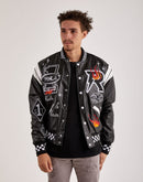 First Row Leather Racing Jacket