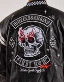First Row Leather Racing Jacket