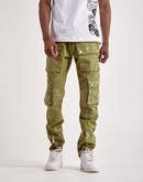 First Row Slim-Straight Cargo Pants