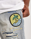 First Row Keep Cool Denim Shorts