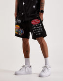 First Row Graphic Woven Shorts