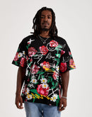 First Row Allover Rose Bloom Print Tee