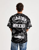 First Row Allover Hand Doodling Puff Print Tee