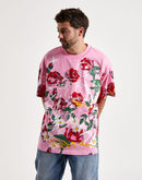 First Row Allover Rose Bloom Print Tee