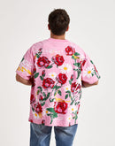 First Row Allover Rose Bloom Print Tee
