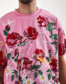 First Row Allover Rose Bloom Print Tee