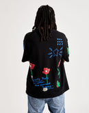 First Row Flower Puff Print Tee