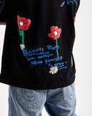 First Row Flower Puff Print Tee