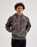 First Row Lightning Skull Fleece Pullover Hoodie
