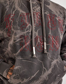 First Row Lightning Skull Fleece Pullover Hoodie