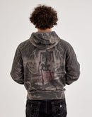 First Row Lightning Skull Fleece Pullover Hoodie
