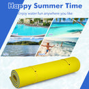 9' X 6' 3 Layer Floating Water Pad Foam Mat -Yellow