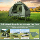 5-in-1 2-Person Foldable Outdoor Camping Tent Cot With Air Mattress and Sleeping Bag