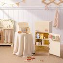 Wooden Kids Play Kitchen Fridge - Cream