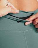 Nike One Dri-FIT High-Waisted 5" Bike Green Shorts