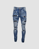 Grindhouse Rip N Repair Slim Fit Denim Jeans