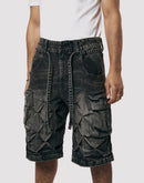 Grindhouse Diamond Pinch Cargo Denim Shorts