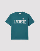 Lacoste Varsity Logo Teal Tee