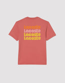 Lacoste Bubble Logo Coral Tee
