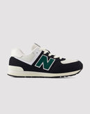 New Balance 574 Grade School Boys' "Black/Green"