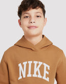Nike Club Fleece HBR Big Boys' Flax Hoodie