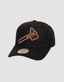 Mitchell & Ness Atlanta Braves Neon Logo Snapback-Black