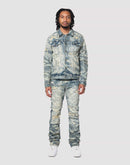 Grindhouse Lightning Effect Denim Jacket