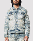 Grindhouse Lightning Effect Denim Jacket