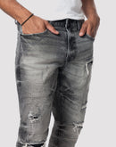 Grindhouse Lightning Effect Slim Fit Eris Jean
