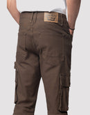 Grindhouse Cargo Straight Fit Denim Jeans With Loops