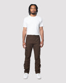 Grindhouse Cargo Straight Fit Denim Jeans With Loops