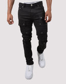 Grindhouse Front Multi Cargo Pocket Denim Jeans