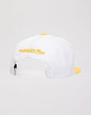 Mitchell & Ness Los Angeles Lakers NBA Back To Back To Back Champs Snapback Hat-White/Yellow