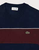 Lacoste Colorblock Navy/Maroon Tee