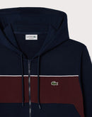 Lacoste Colorblock Full-Zip Fleece Hoodie Jacket