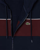 Lacoste Colorblock Full-Zip Fleece Hoodie Jacket