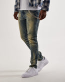 GFTD LA Ami Slim Stones Chain Denim Jeans