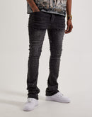 GFTD LA Jazz Stacked Rhinestone Denim Jeans