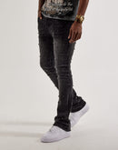 GFTD LA Jazz Stacked Rhinestone Denim Jeans