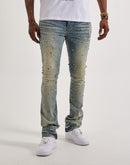 GFTD LA Jazz Stacked Rhinestone Denim Jeans