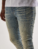 GFTD LA Jazz Stacked Rhinestone Denim Jeans