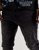 GFTD LA Kevin Slim Rhinestone Denim Jeans