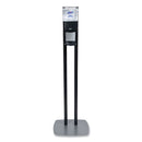 ES8 HAND SANITIZER FLOOR STAND WITH DIPSENSER, 1,200 ML, 13.5 X 5 X 28.5, GRAPHITE/SILVER-GOJ7218DS