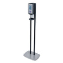 CS6 HAND SANITIZER FLOOR STAND WITH DISPENSER, 1,200 ML, 13.5 X 5 X 28.5, GRAPHITE/SILVER-GOJ7416DS