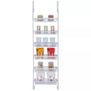 Smart Design Over The Door Pantry Organizer Rack With 6 Baskets - White