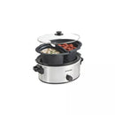 6 Qt Double-Dish Slow Cooker - Silver
