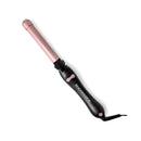Beachweaver B1 Rotating Curling Iron 1 Inch Ceramic Barrel Electric for All Hair Types in Midnight Rose
