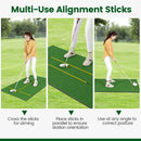 5 X 3 Ft Artificial Turf Grass Practice Mat for Indoors and Outdoors-27mm